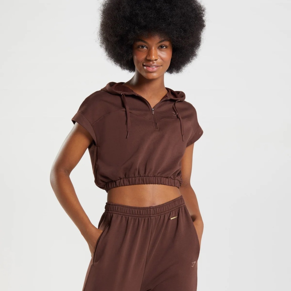 Gym shark Whitney cropped sleeveless hoodie